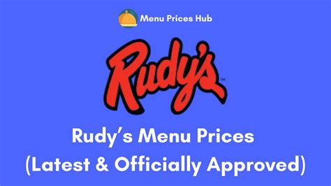 rudy's barbershop|rudy's menu with prices.